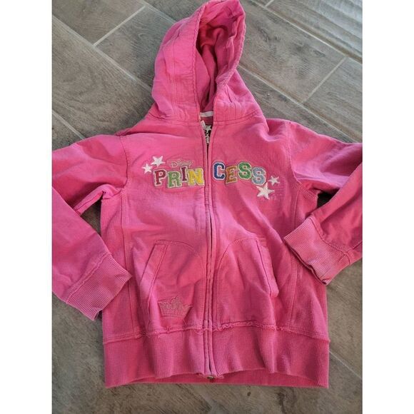 Girls Disney Princess Zippered Hoodie with‎ Hat and Gloves - Picture 2 of 10